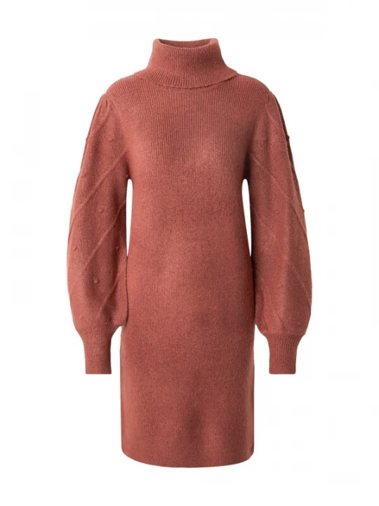 Foto van product VILA Gebreide jurk 'Cosy' watermeloen rood