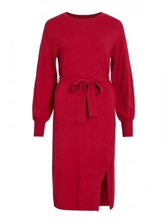 Foto van product VILA Gebreide jurk 'VIRicky' knalrood