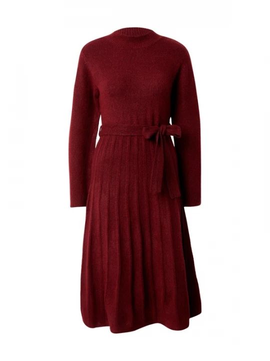 Foto van product VILA Gebreide jurk 'VITRINE BELTED' rood