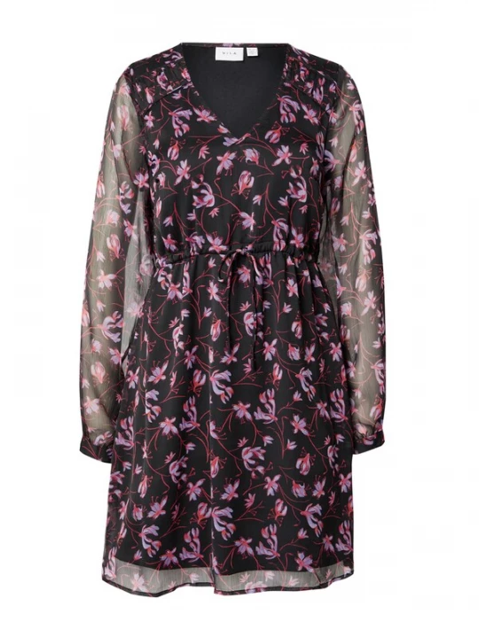 Foto van product VILA Jurk 'ALIA LIRA' lila / pink / zwart