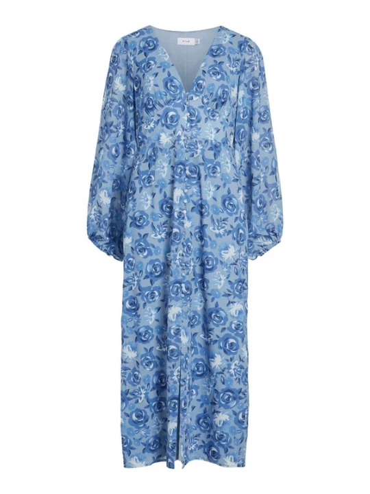 Foto van product VILA Jurk blauw / duifblauw / donkerblauw / offwhite