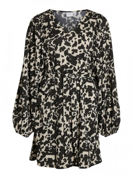 Foto van product VILA Jurk 'BRETTA' beige / zwart