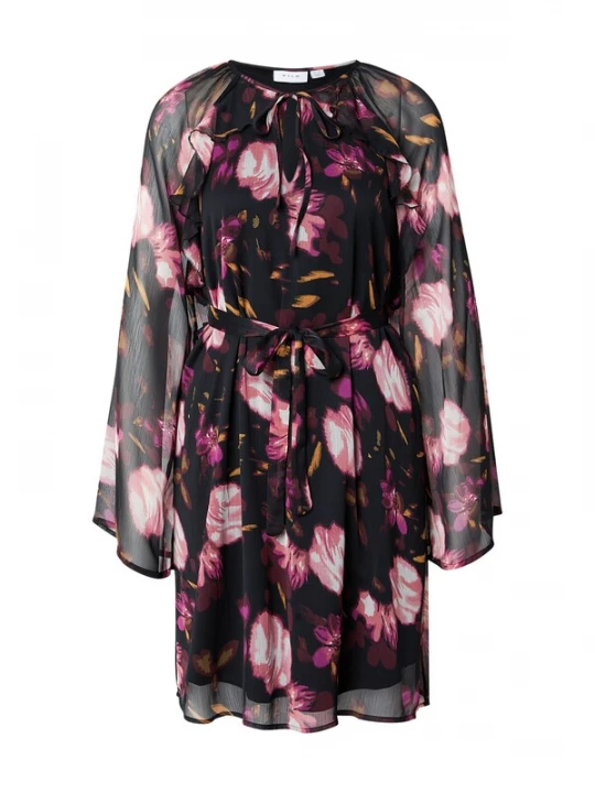 Foto van product VILA Jurk kaki / lila / rosa / zwart
