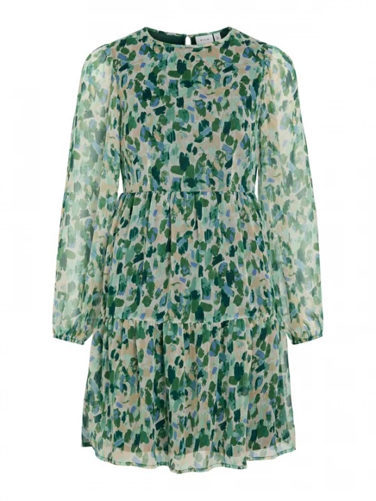 Foto van product VILA Jurk 'VIEMMA' indigo / groen / donkergroen