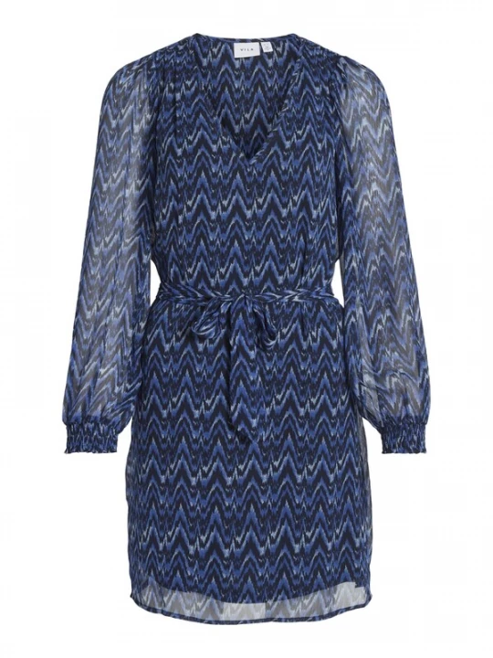 Foto van product VILA Jurk 'VIFalia' blauw / zwart / wit