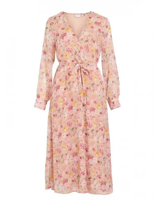 Foto van product VILA Jurk 'VIFALIA' geel / groen / rosa / pastelroze