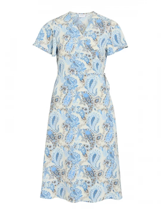 Foto van product VILA Jurk 'VILovie' blauw / navy / lichtblauw / wit
