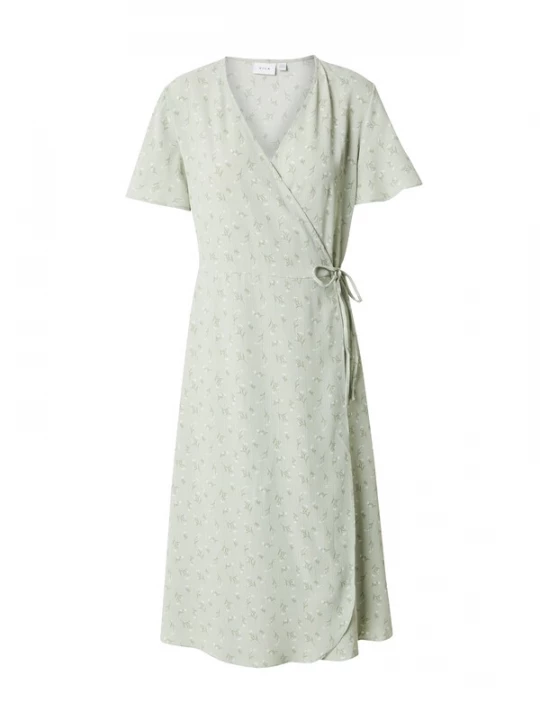 Foto van product VILA Jurk 'VIlovie' grijs / pastelgroen