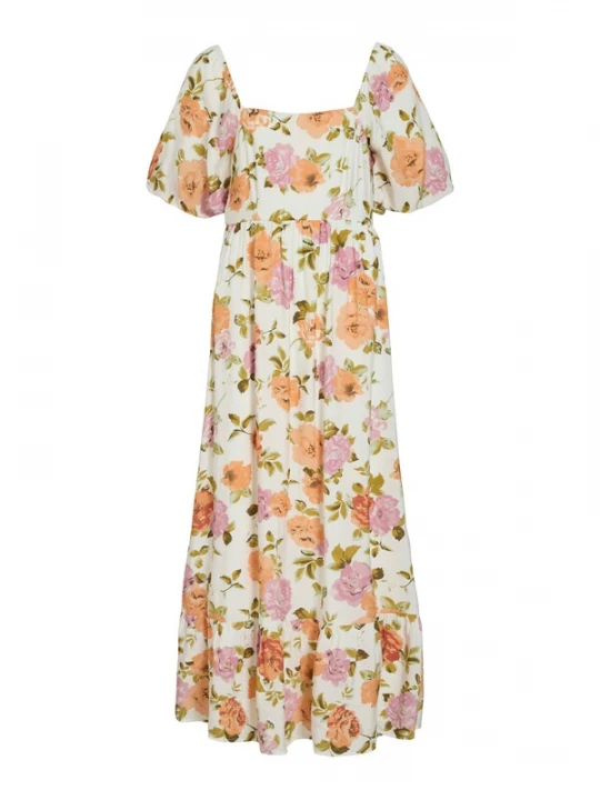 Foto van product Vila Petite Zomerjurk 'VIFLOLA' groen / oranje / pink / wit