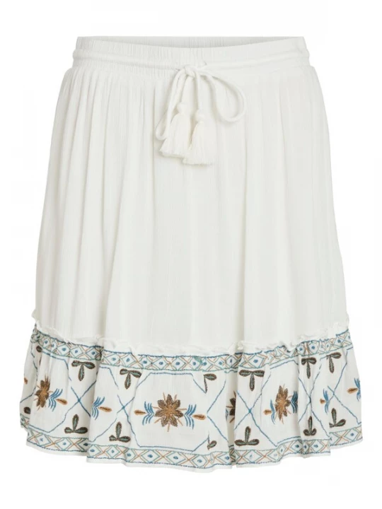 Foto van product VILA Rok 'Nette' blauw / bruin / donkerbruin / mintgroen / wit