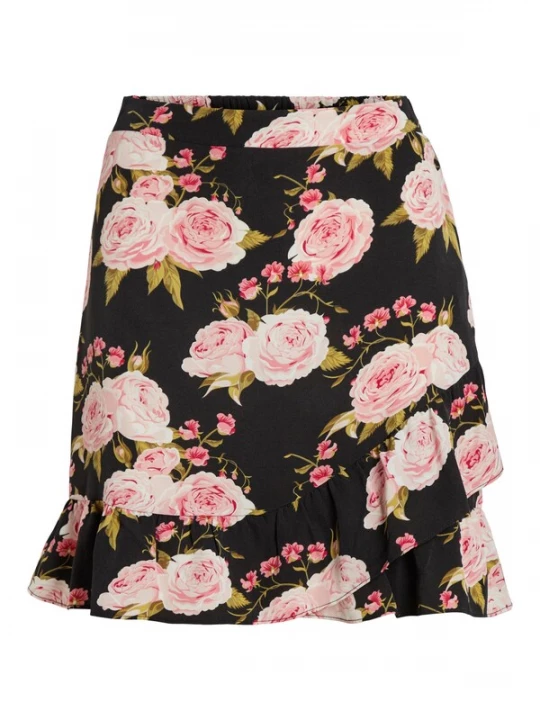 Foto van product VILA Rok olijfgroen / rosa / zwart / wit