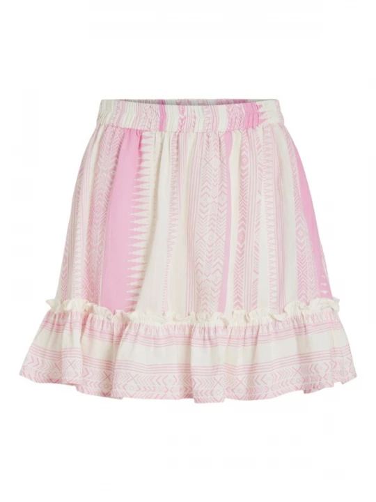 Foto van product VILA Rok 'Tillie' rosa / wit