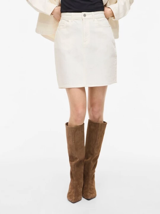 Foto van product VILA Rok 'VIKAJA' white denim