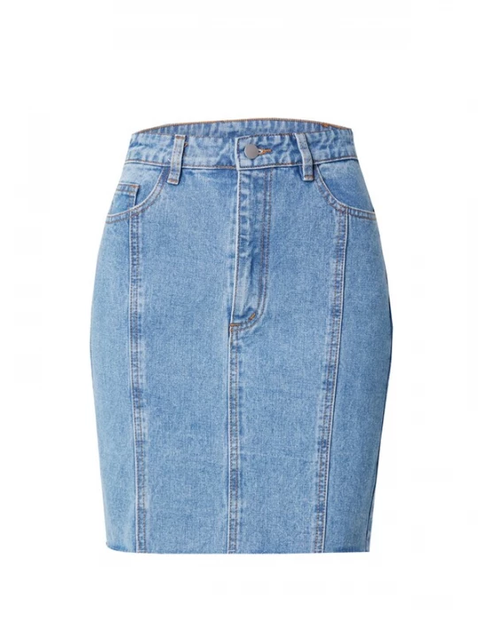 Foto van product VILA Rok 'VIKENJA' blauw denim