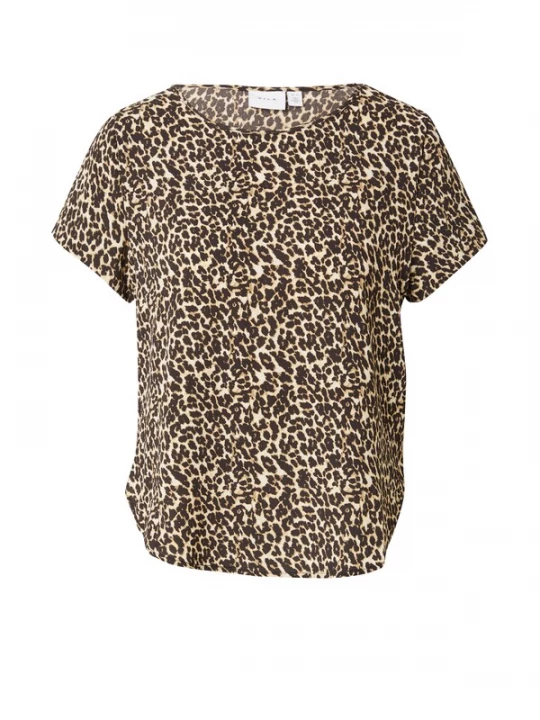 Foto van product VILA Shirt 'NATHAN' sand / lichtbruin / zwart