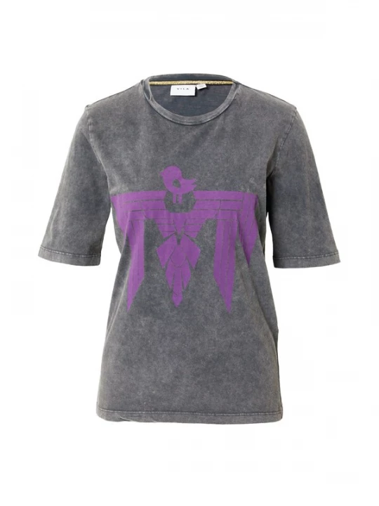 Foto van product VILA Shirt 'PELAN' donkergrijs / lila