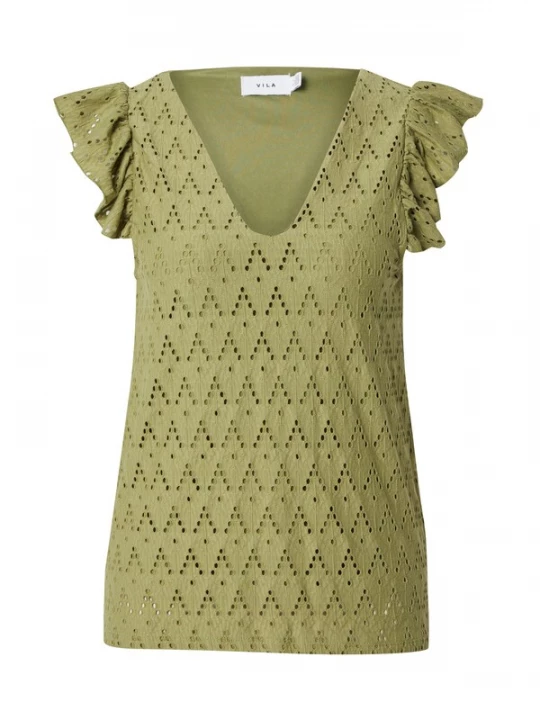 Foto van product VILA Shirt 'VIAmalina' olijfgroen
