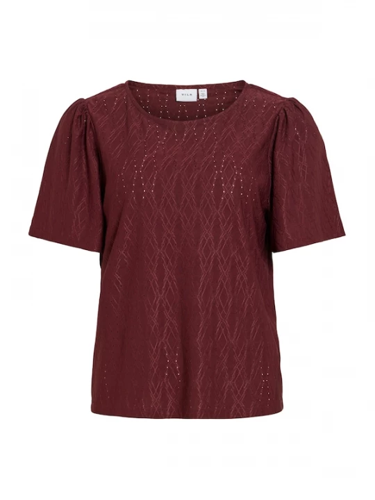 Foto van product VILA Shirt 'VIBelli' wijnrood