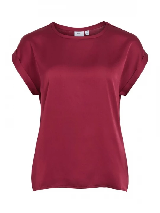Foto van product VILA Shirt 'VIELLETTE' wijnrood