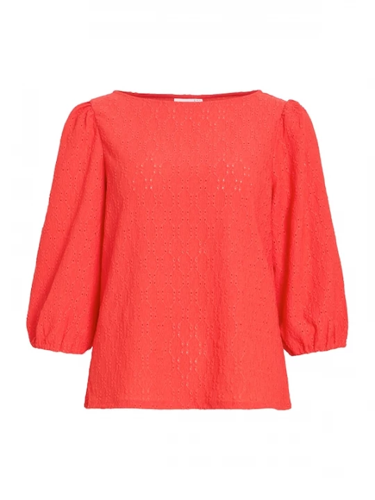 Foto van product VILA Shirt 'VIFRIMA' vuurrood