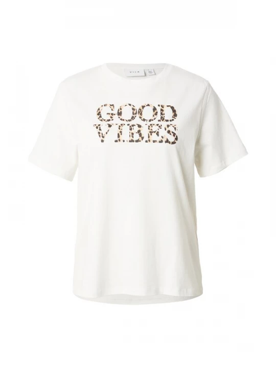Foto van product VILA Shirt 'VIJOYCE' beige / bruin / zwart / wit