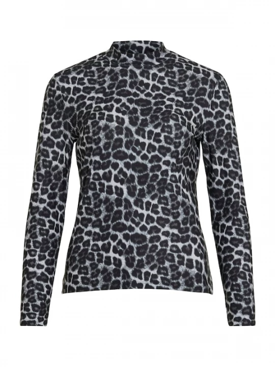 Foto van product VILA Shirt 'VILEOA' grijs / antraciet / lichtgrijs
