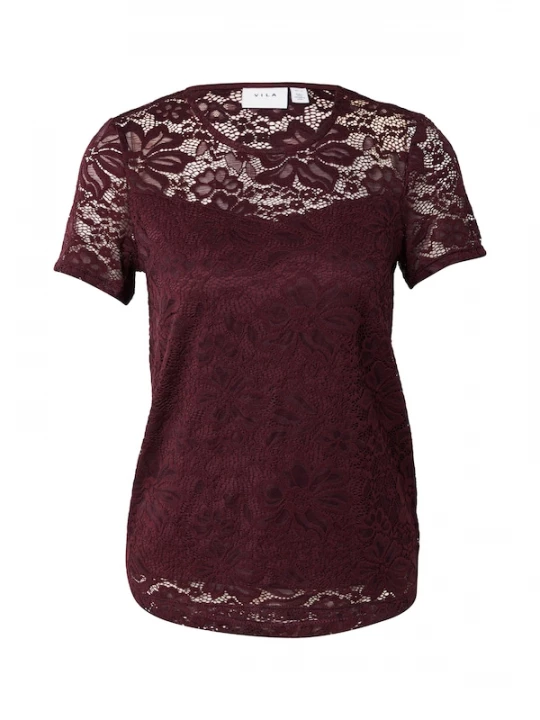 Foto van product VILA Shirt 'VILISA' wijnrood