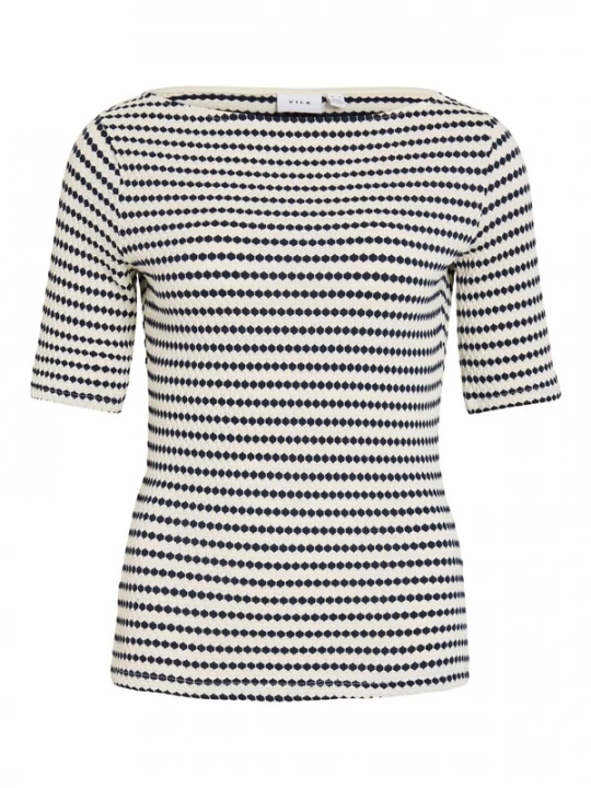 Foto van product VILA Shirt 'VILopes' donkerblauw / natuurwit