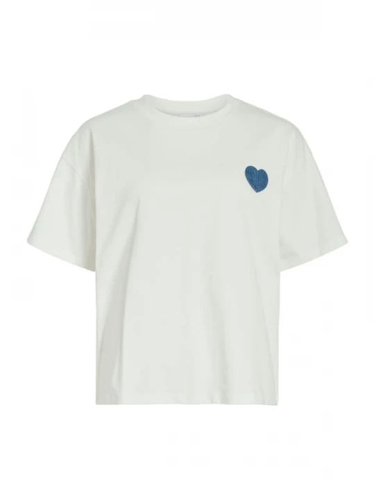 Foto van product VILA Shirt 'VIMonie' blauw denim / wit