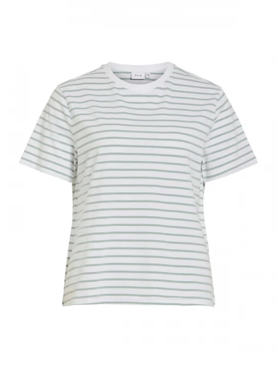 Foto van product VILA Shirt 'VINora' jade groen / wit