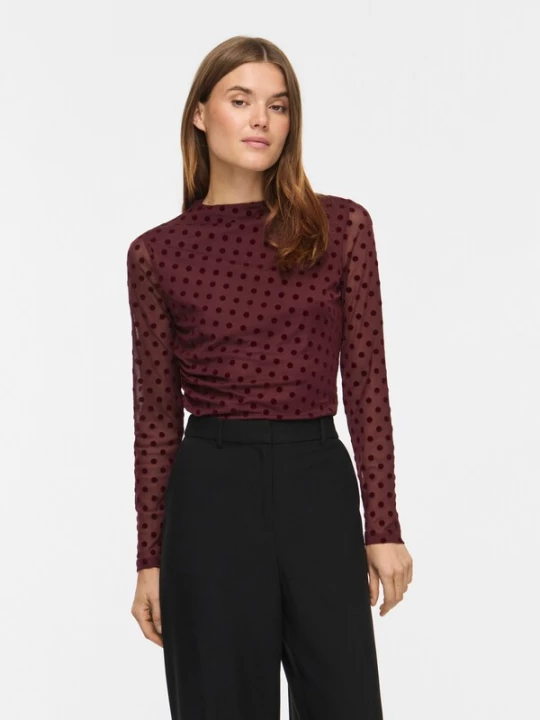 Foto van product VILA Shirt 'VIRikke' bourgogne / merlot