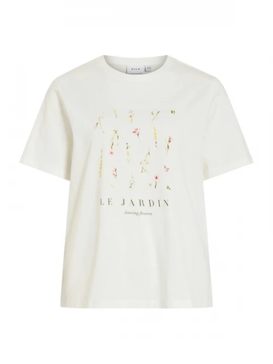 Foto van product VILA Shirt 'VISYBIL GARDEN' geel / olijfgroen / rosé / wit