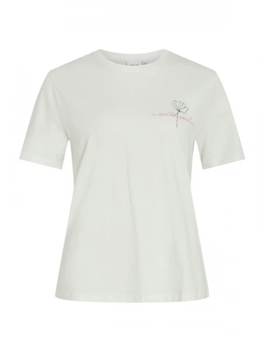 Foto van product VILA Shirt 'VISYBIL' roze gemêleerd / zwart / wit
