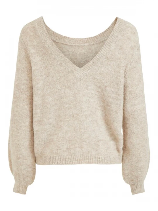 Foto van product VILA Trui 'Jamina' beige gemêleerd