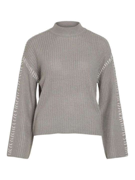 Foto van product VILA Trui 'Sigga' grijs / wit