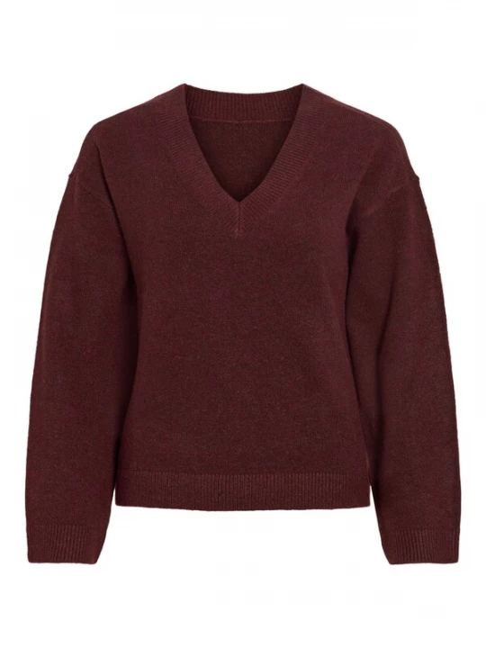 Foto van product VILA Trui 'VILiga' rood gemêleerd