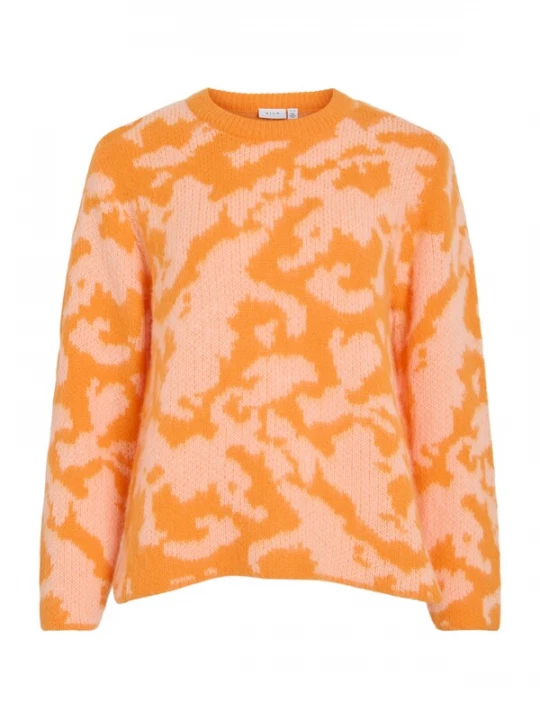 Foto van product VILA Trui 'VIMATTA' beige / oranje