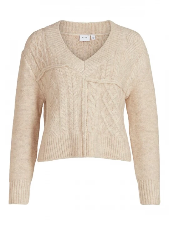 Foto van product VILA Trui 'Viri' lichtbeige