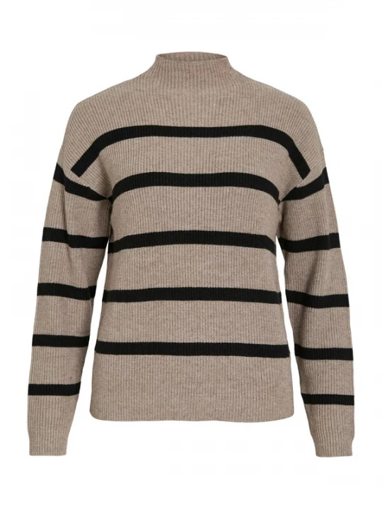Foto van product VILA Trui 'VIRIL' taupe / zwart