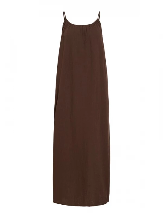 Foto van product VILA Zomerjurk 'VILANIA' chocoladebruin