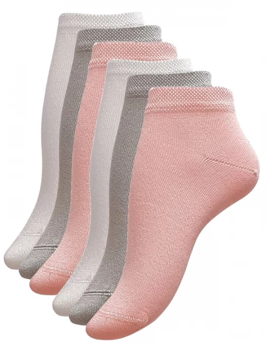 Foto van product Vincent Creation Sokken 'Bambus' grijs / greige / rosa