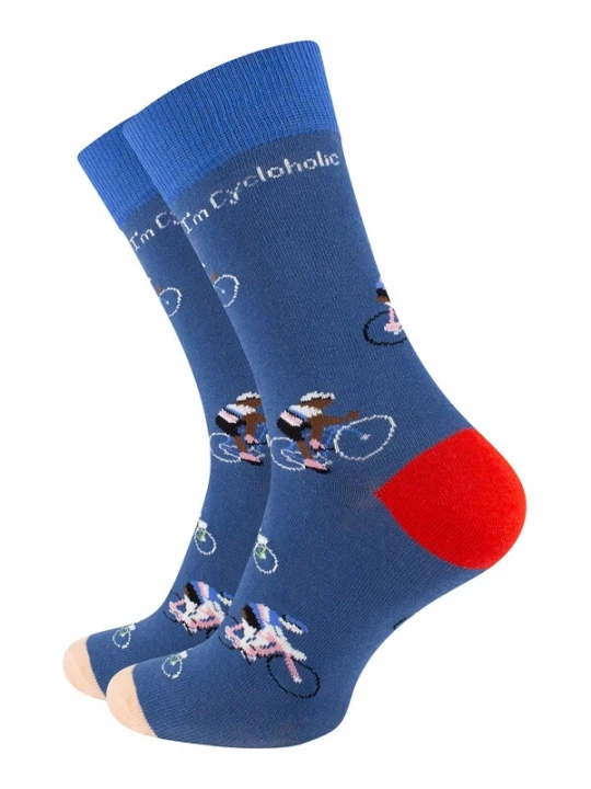 Foto van product Vincent Creation Sokken beige / blauw / rood