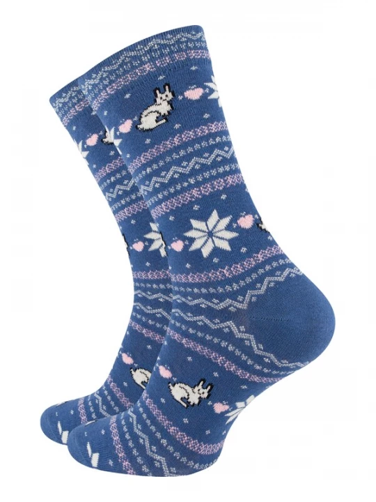 Foto van product Vincent Creation Sokken blauw / rosa / wit