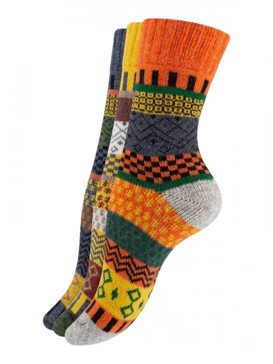 Foto van product Vincent Creation Sokken geel / grijs / groen / oranje