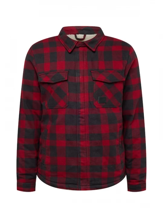Foto van product Vintage Industries Tussenjas 'Craft' rood / zwart