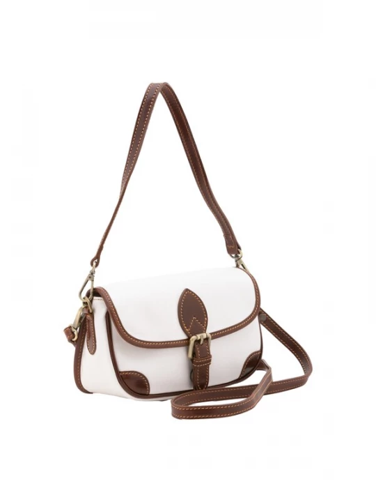 Foto van product Viola Castellani Schoudertas bruin / wit
