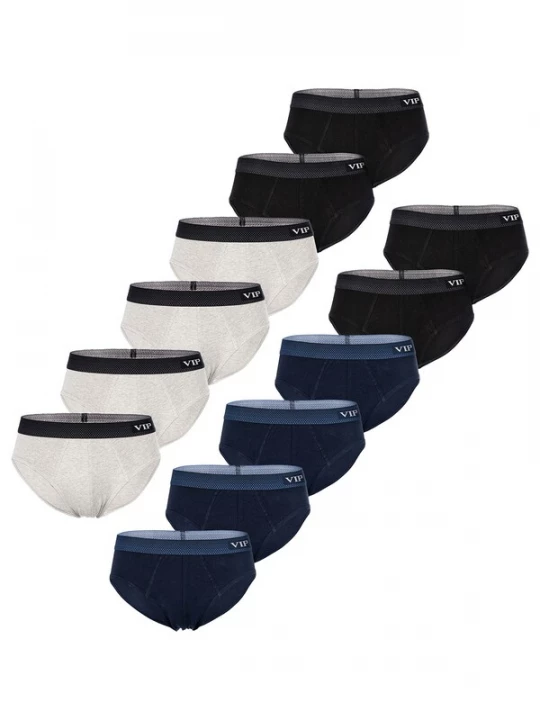 Foto van product VIP Slip ' Premium Jersey Stretch ' navy / grijs gemêleerd / zwart