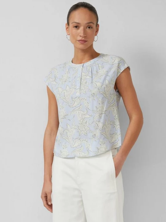 Foto van product Viscose blouse met all-over print s.Oliver