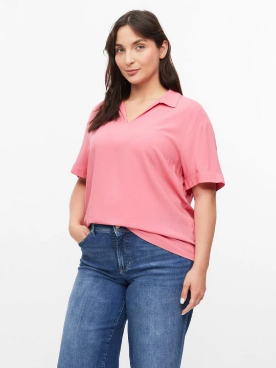 Foto van product Viscose blouse met schouders s.Oliver roze