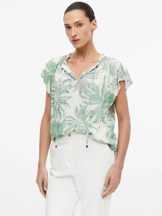 Foto van product Viscose blouse met smokdetails s.Oliver